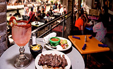 A Mariachi band performs at Cafe Ole